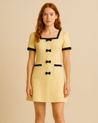 Vivienne Bow-Detail Shift Dress
