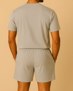 Men’s Bamboo Lounge Shorts Set – Lightweight Summer Sleepwear
