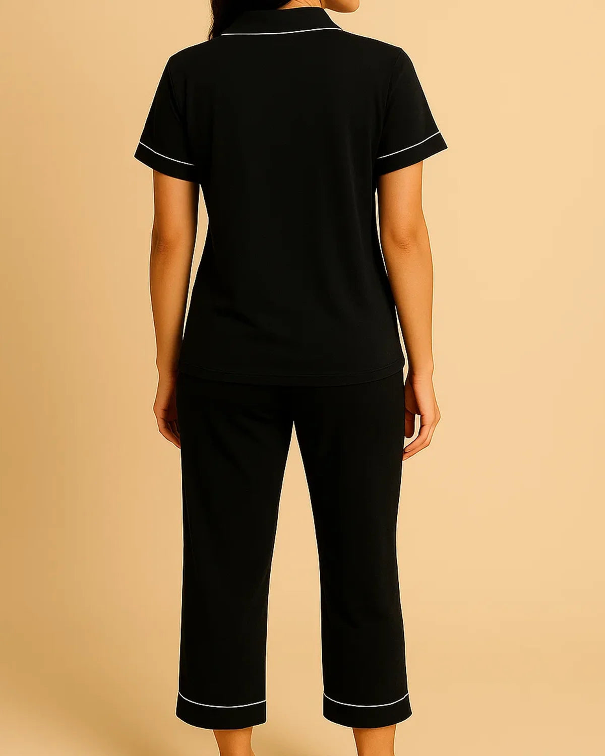 Bamboo Summer Capri Short Sleeve Pyjamas