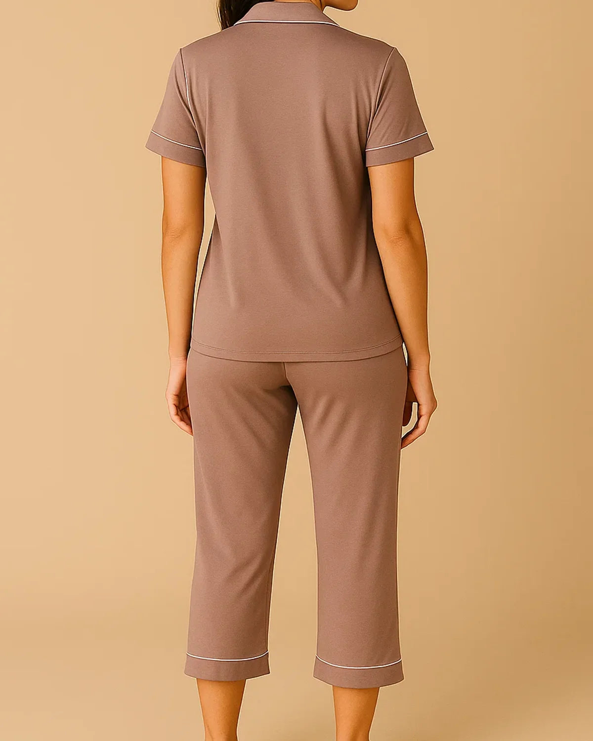 Bamboo Summer Capri Short Sleeve Pyjamas