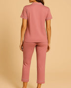 Bamboo Summer Capri Short Sleeve Pyjamas