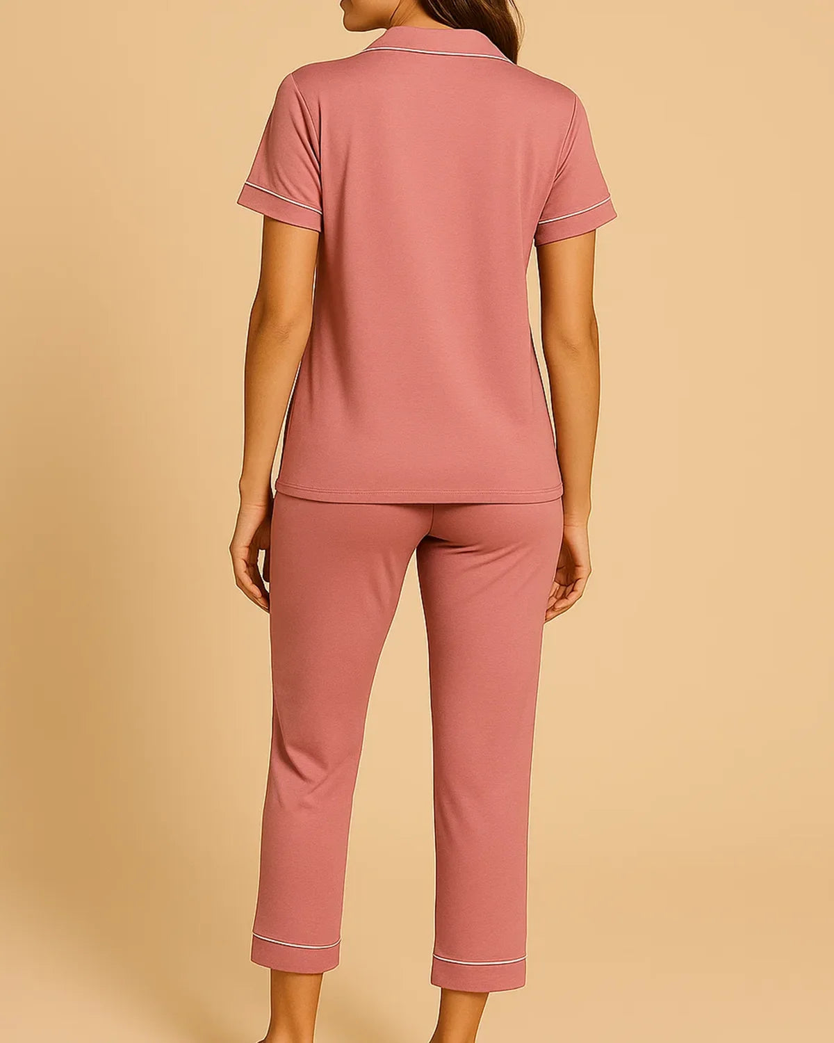 Bamboo Summer Capri Short Sleeve Pyjamas