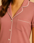 Bamboo Summer Capri Short Sleeve Pyjamas