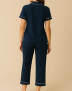 Bamboo Summer Capri Short Sleeve Pyjamas