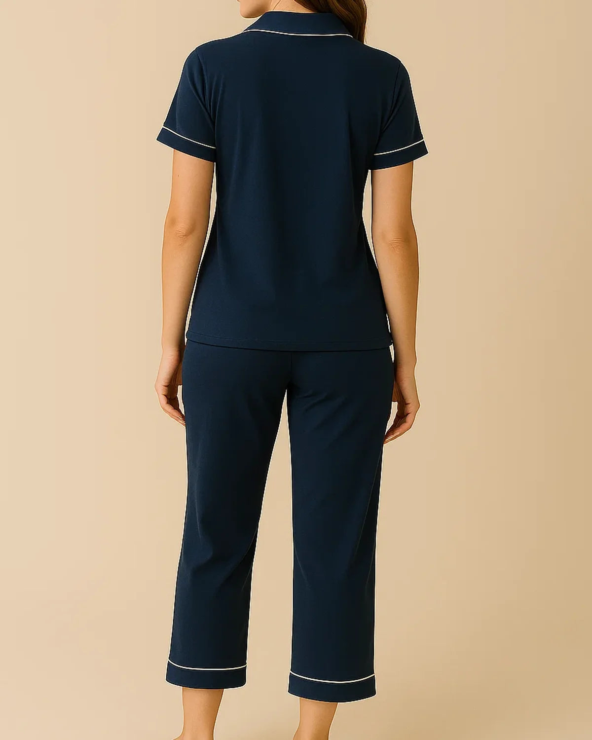 Bamboo Summer Capri Short Sleeve Pyjamas