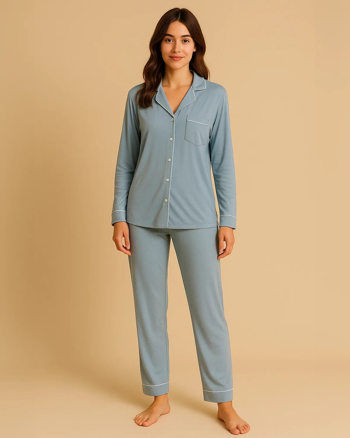 Women Bamboo Classic Pyjamas Set