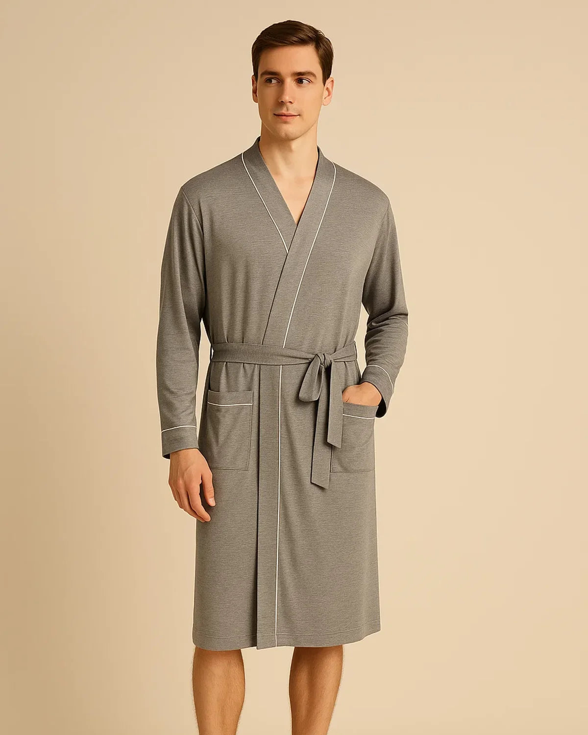 Men's Robe Roomware Mens Bamboo Robe - Ethical Mens Loungewear | ADKN