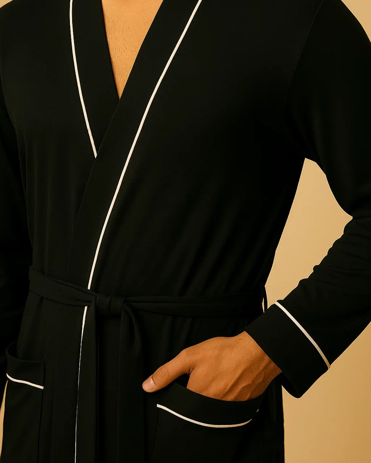 Mens Bamboo Robe - Mens Loungewear Dressing Gown