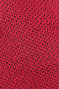 ADKN Red Organic Cotton Herringbone Knit Printed Fabric