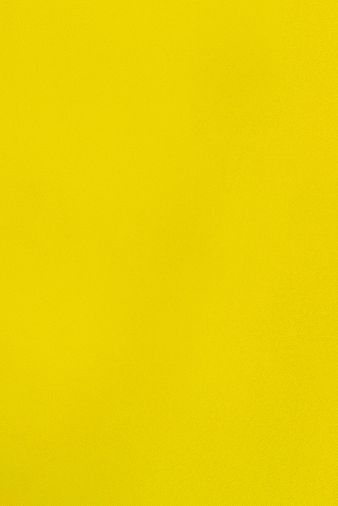 Recycled PET Bright Yellow Gabardine Fabric - Waterproof Fabric