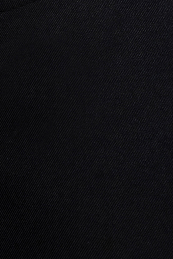 Recycled PET Black Gabardine 170gsm Fabric