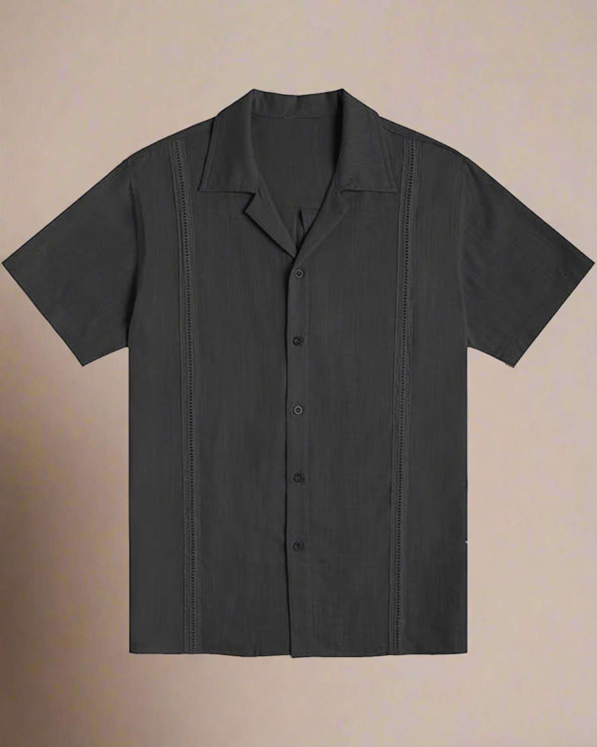 men-black-cuban-linen-guayabera-shirt-short-sleeve-4