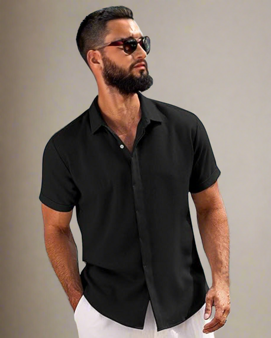 men-short-sleeve-rayon-and-linen-shirt-1
