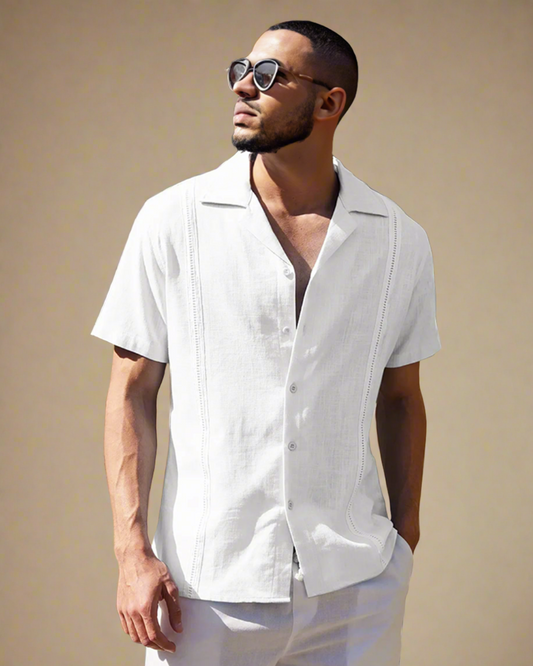 men-white-cuban-collar-guayabera-shirt-1
