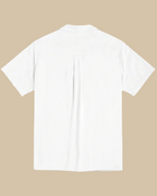 ADKN Men White Cuban Shirt - Guayabera Cuban Collar Shirt