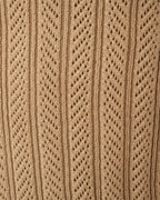 Onyx Camel Heritage Zip Henley – Luxury Fine-Knit Viscose Polo