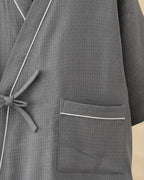 Quilted Kimono Cotton Robe