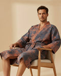 Printed Kimono Cotton Robe