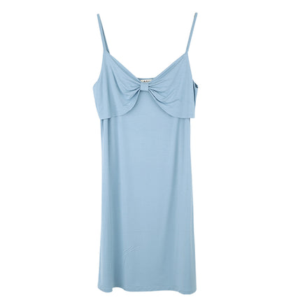 Bamboo Womens Loungewear & Nightwear 4 Piece Set - Pastel Blue