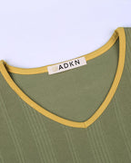 ADKN Cosy Green Knit Pajamas