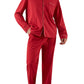 Red Bamboo and Organic Cotton Button Mens Pyjamas