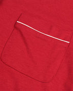 ADKN Red Bamboo and Organic Cotton Button Mens Pyjamas