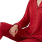 Red Bamboo and Organic Cotton Button Womens Pyjamas