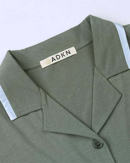 ADKN Khaki Mens Pajamas from Bamboo and Organic Cotton