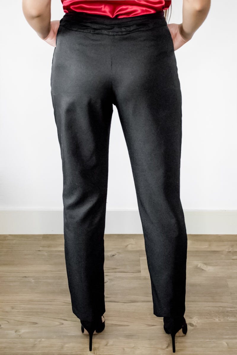 ADKN Lysis Black Slim Ankle Trousers