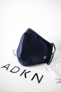 ADKN Anti Pollution Mask - 4 Layer Reusable Bamboo Face Mask with Filters Ocean Navy