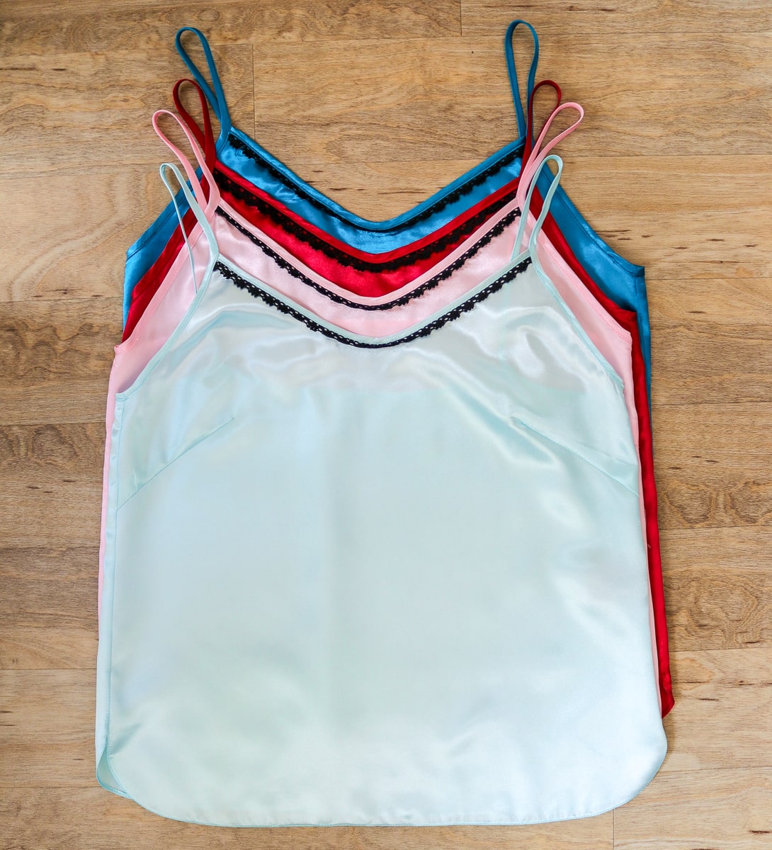 ADKN Kami Blue Satin Cami Top