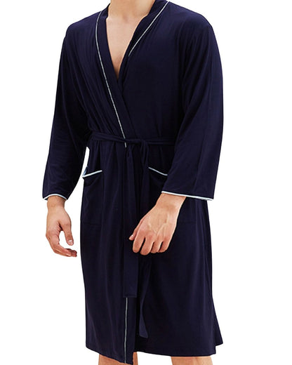 ADKN Mens Bamboo Robe - Mens Loungewear Dressing Gown