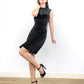 Eva Black Velvet Dress - Mini Bamboo Dress