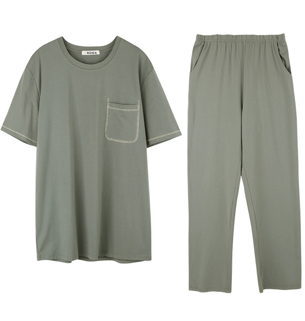 ADKN Mens Short Sleeve Bamboo Pyjamas - Perfectly Imperfect