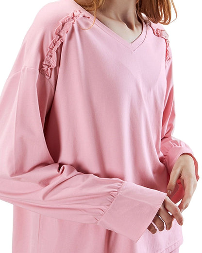 ADKN Womens Pink Pjs from Bamboo Organic Cotton