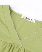 ADKN Bamboo & Organic Cotton Womens Pyjamas - Half Sleeve PJS - Lime