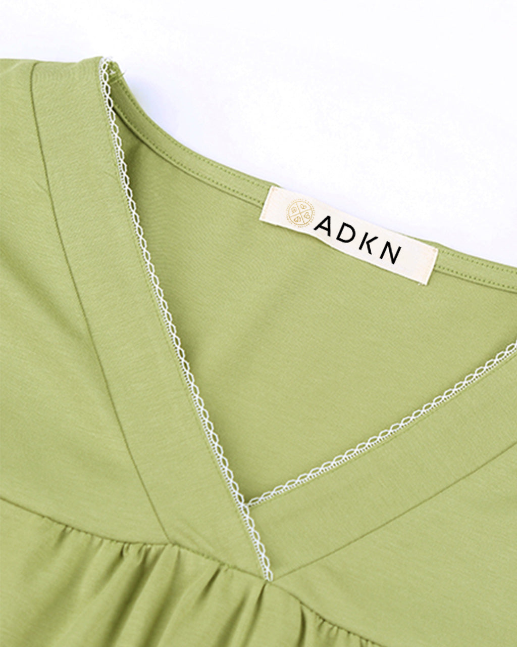 ADKN Bamboo & Organic Cotton Womens Pyjamas - Half Sleeve PJS - Lime