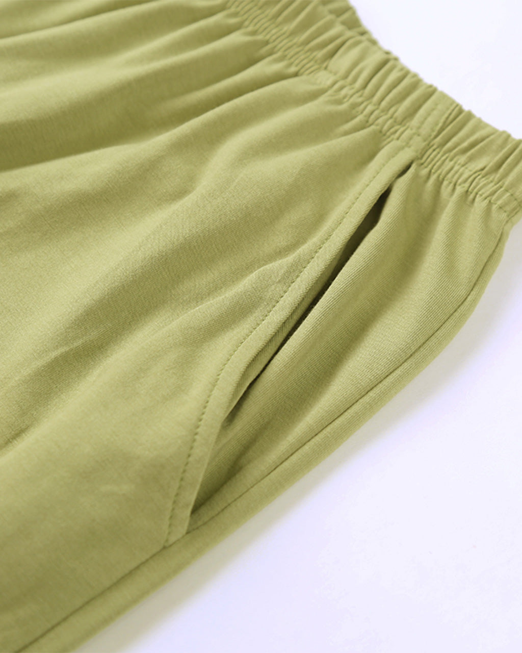 ADKN Bamboo & Organic Cotton Womens Pyjamas - Half Sleeve PJS - Lime