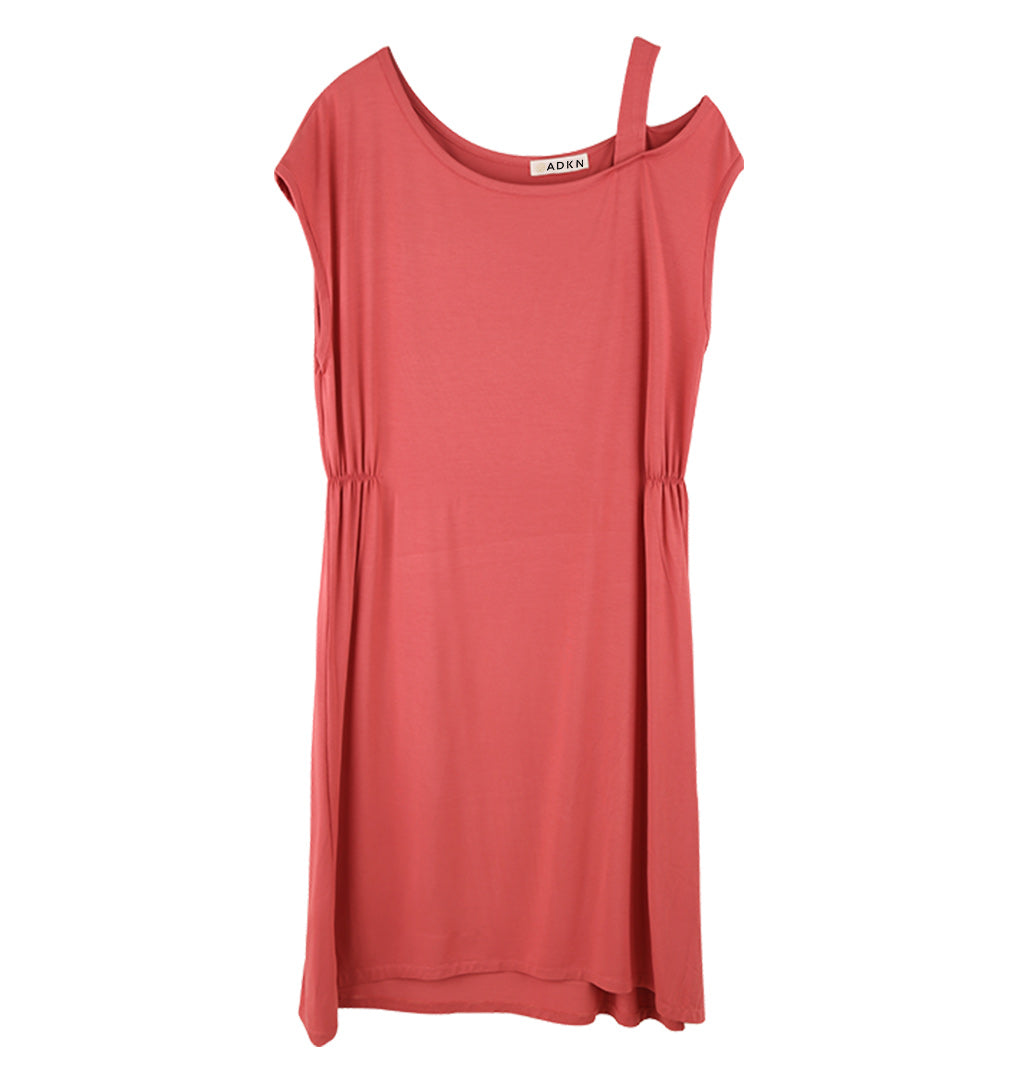 ADKN Bamboo Women Loungewear - Slip Dress in Coral Red
