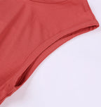 ADKN Bamboo Women Loungewear - Slip Dress in Coral Red