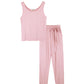 Bamboo Womens Loungewear Set - Blush Pink