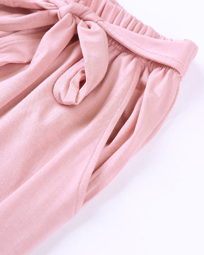 ADKN Bamboo Womens Loungewear Set - Blush Pink