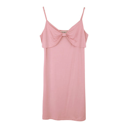 ADKN Bamboo Womens Nightie - Pink Nightdress for Women