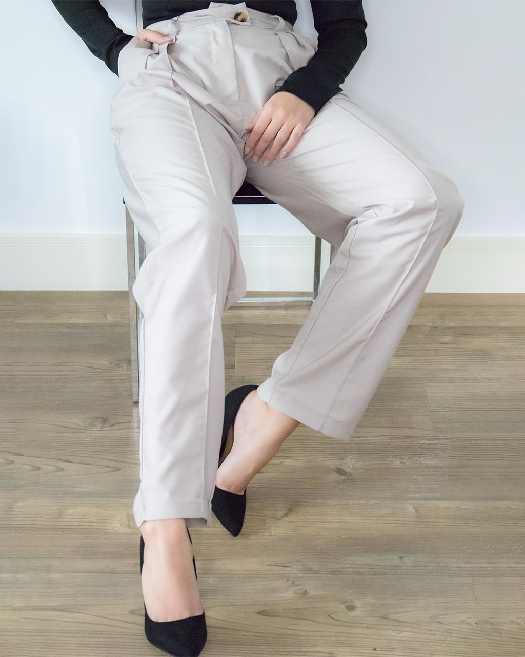 ADKN Buren High Waist Wide Leg Trousers