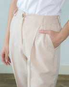ADKN Kara Beige Slim Leg Trousers