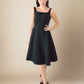 Audrey Classic Fit&Flare Black Dress
