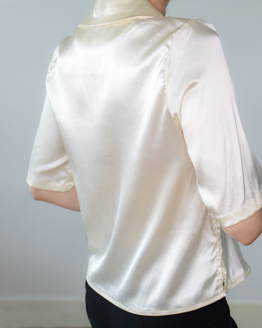 ADKN Nera Champagne Satin Blouse