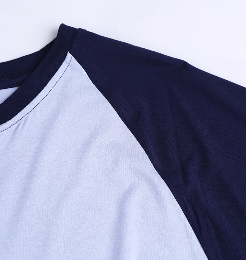 ADKN Bamboo Men Shorts Pyjamas - Pale Blue