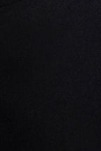 ADKN Myrto Black Pencil Ruffle Midi Skirt