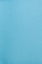 Sustainable pastel blue gabardine made from recycled plastic bottles for Abel Dress by ADKN